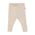 Baby-Leggings mit Blumenmuster, weiß und rosa. Weiches Material für Komfort und Stil. Perfekt für Neugeborene.