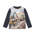 Langarmshirt mit Baustellen-Print