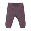 Lila Babyhose mit Bogen-Detail, elastischem Bund und Bündchen für Komfort und Stil. Ideal für Alltag und besondere Anlässe.