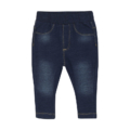 Dunkelblaue Kinderjeans mit elastischem Bund und Taschen, bequem und modisch für den Alltag.
