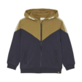 MINYMO Sweatjacke Parisian Night dunkelblau und hellbraun