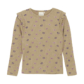 MINYMO Shirt mit Blumen All-Over-Print Tannin