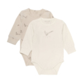 FIXONI Body Set 2er-Pack beige und hellbraun mit dem Fasan-Print