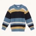 HUST & CLAIRE HCPelle Strickpullover - blau, schwarz, hellbraun