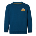 NOPPIES Sweater Hirel Legion Blue mit Bergenprint