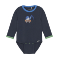MINYMO dunkelblau Body mit Bagger-Print