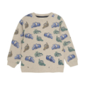MINYMO beige Sweatshirt mit Baustellenfahrzeuge