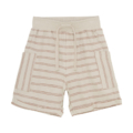 EN FANT Short French Oak sandfarben mit roten Streifen und aufgesetzten Taschen