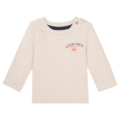 NOPPIES Langarmshirt Olton Oatmeal Melange mit Brustprint