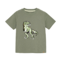 MINYMO dunkelgrünes T-Shirt mit Dino-Print
