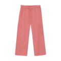 Rosa Freizeithose mit elastischem Bund und Seitentaschen, ideal für lässige Outfits und Komfort.