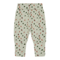 Grüne Babyhose mit buntem Punktmuster, bequem und stylisch für jeden Tag. Perfekt für Babys, die Mode lieben.