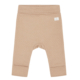 Beige Babyhose aus Baumwolle mit umklappbaren Bündchen, ideal für komfortable und stylische Babyoutfits.