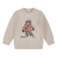 Süßer Pullover mit Bärenmotiv auf Skateboard, perfekt für Kinder. Weiches Material, ideal für kühle Tage.