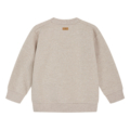 Beiger Kinderpullover aus weichem Stoff, Rückansicht. Perfekt für kühle Tage, bequem und stilvoll. Ideal für Freizeitkleidung.