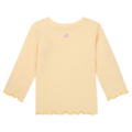 Hellgelbes Langarmshirt für Kinder, weiche Baumwolle, ideal für Frühling und Herbst.