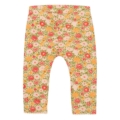 Kinderleggings mit buntem Blumenmuster, ideal für Frühling und Sommer, aus weichem Stoff für bequemen Tragekomfort.