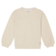 Cremefarbener Sweatshirt mit Blumenstickerei, geeignet für Kinder; perfekter Mix aus Style und Komfort.