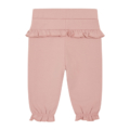Rosa Babyhose mit Rüschen, aus weichem Stoff, ideal für Komfort und Stil im Alltag. Perfekt für Mädchen in Größe 12-18 Monate.