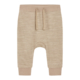 Beige Babyhose mit elastischem Bund und Kordelzug, ideal für bequeme und stilvolle Alltagskleidung.