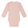 Langarm-Babybody in Rosa, weich und bequem, ideal für Neugeborene und Kleinkinder. Perfekt für jede Jahreszeit.