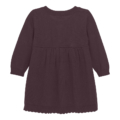 Dunkles Kinderstrickkleid mit langen Ärmeln, ideal für Herbst/Winter. Elegant und bequem für jeden Anlass.