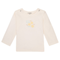 Langarm-Babyshirt in Creme mit Apfel-Aufdruck und You're the apple of my eye Text, ideal für süße Looks.